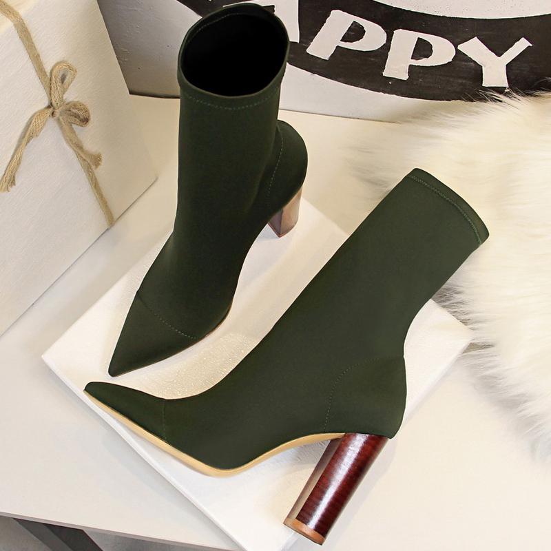 Shoe Tree - BIGTREE Shoes Women Stretch Boots Sexy
